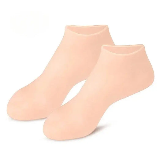 1 Pair of Silicone Moisturizing Socks, Exfoliating Gel Heel Socks for Callus, Cracked, and Dry Skin Removal, Foot Protector for Pain Relief and Foot Care.