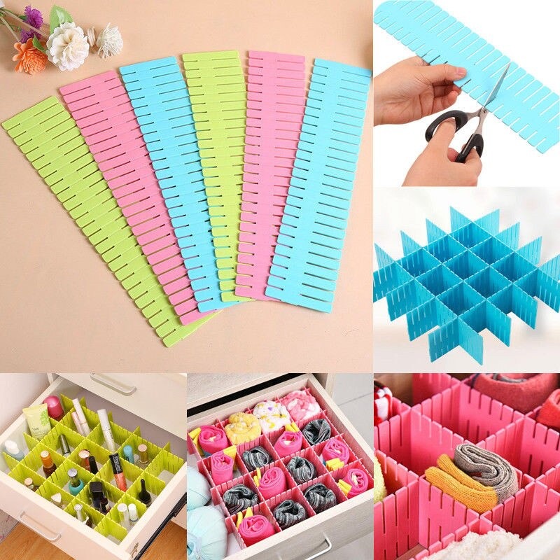 12 Piece Plastic Drawers Dividers