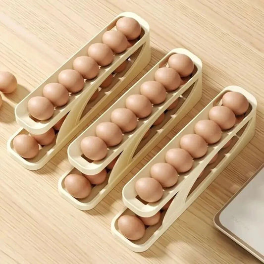 Double Layer Egg Scrolling Rack