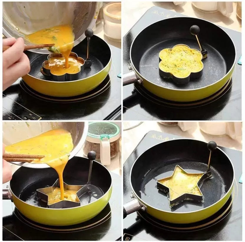 4 Pieces Mold For Egg frying and Pancakes.